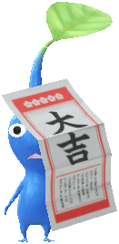 blue Shrines and Temples Fortune (Very Lucky) pikmin